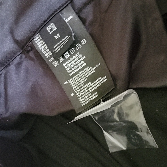 NWT Scotch & Soda black sparkly velvet stripe pants - Picture 9 of 10